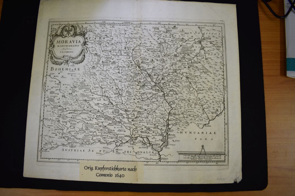 Landkarte Moravia Marchionatus